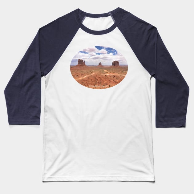 MONUMENT VALLEY Baseball T-Shirt by jStudio